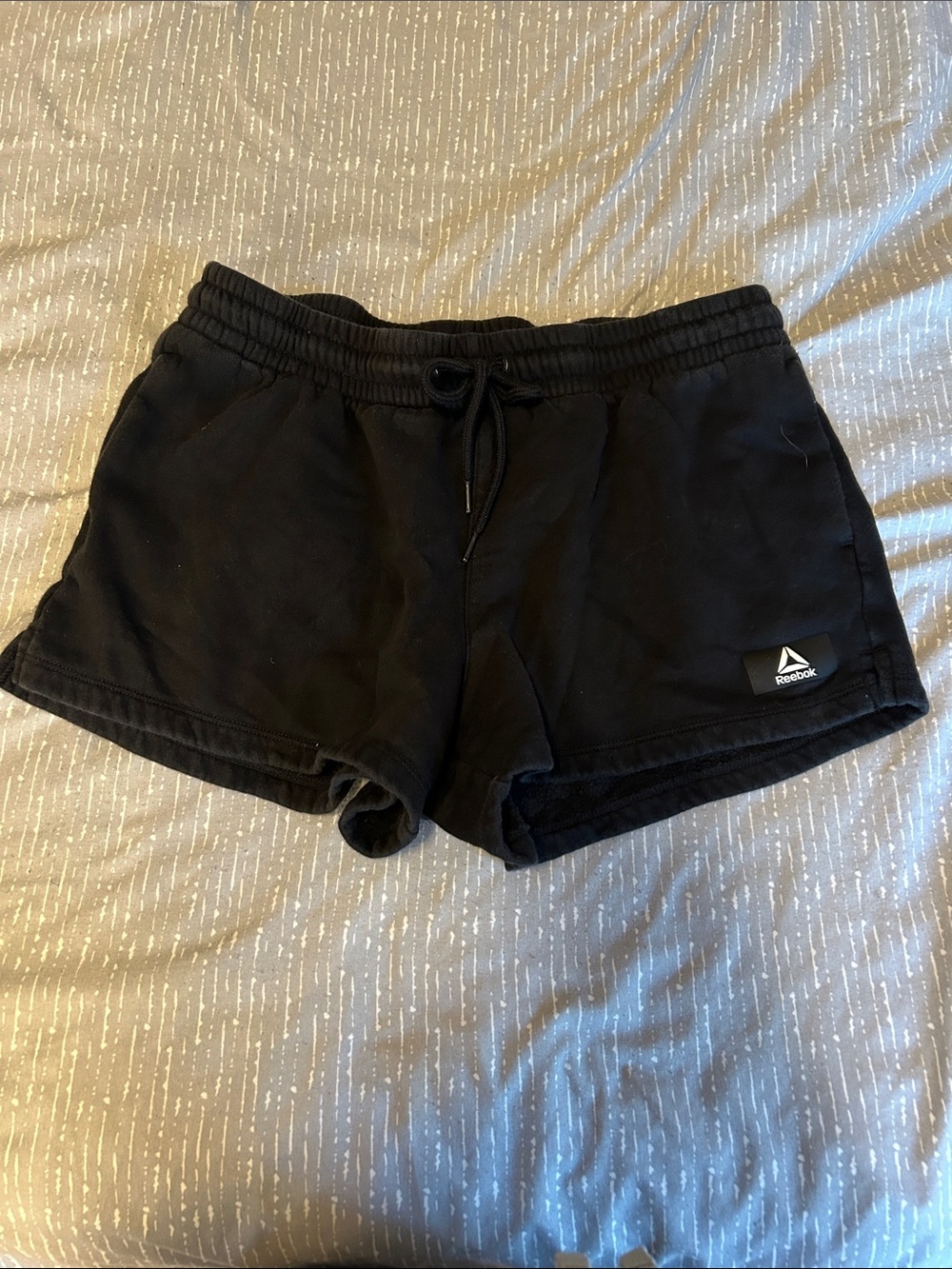 Reebok Black Women's Athletic Drawstring Lounge Shorts